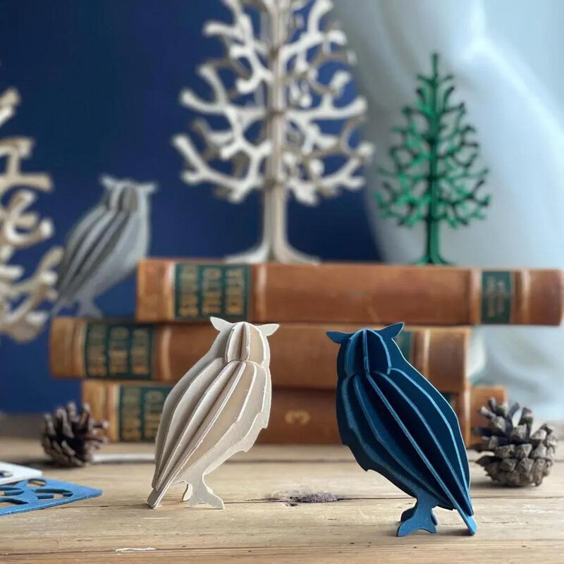 Lovi 3D Puzzle Decor Owl 9.5cm Dark Blue image number 1